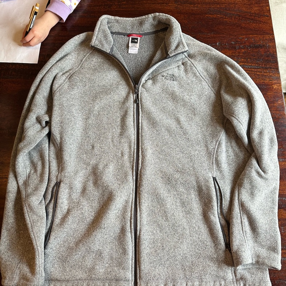 Men’s North Face Quarter Zip Jacket XL Gray